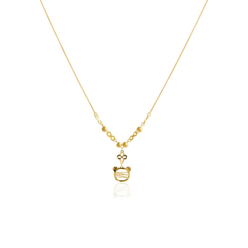 Experience Timeless Beauty with 18K Gold Lightweight Necklaces Only at Bafleh Jewellery
