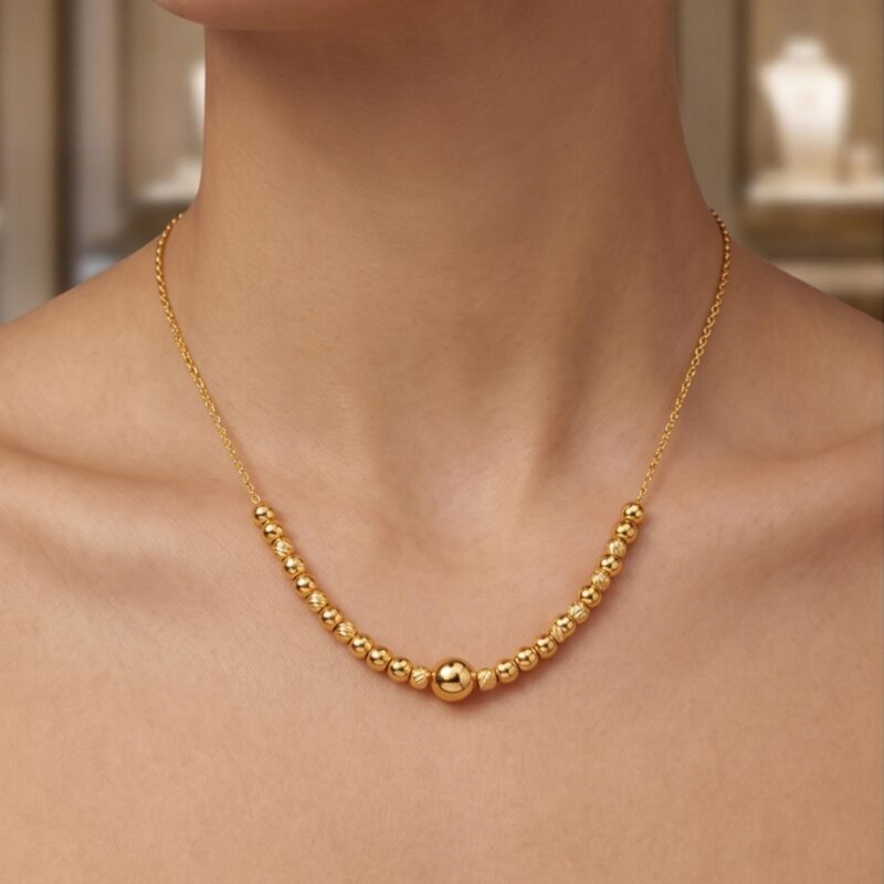 Elegant 22K Gold Necklace Collection by Bafleh Jewellery