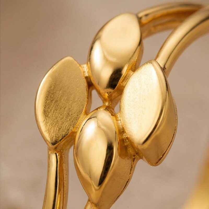 Alternative view of Classic 22KT Stylish Lightweight Gold Ring Collection by Bafleh Jewellery Where Tradition Meets Contemporary Design
