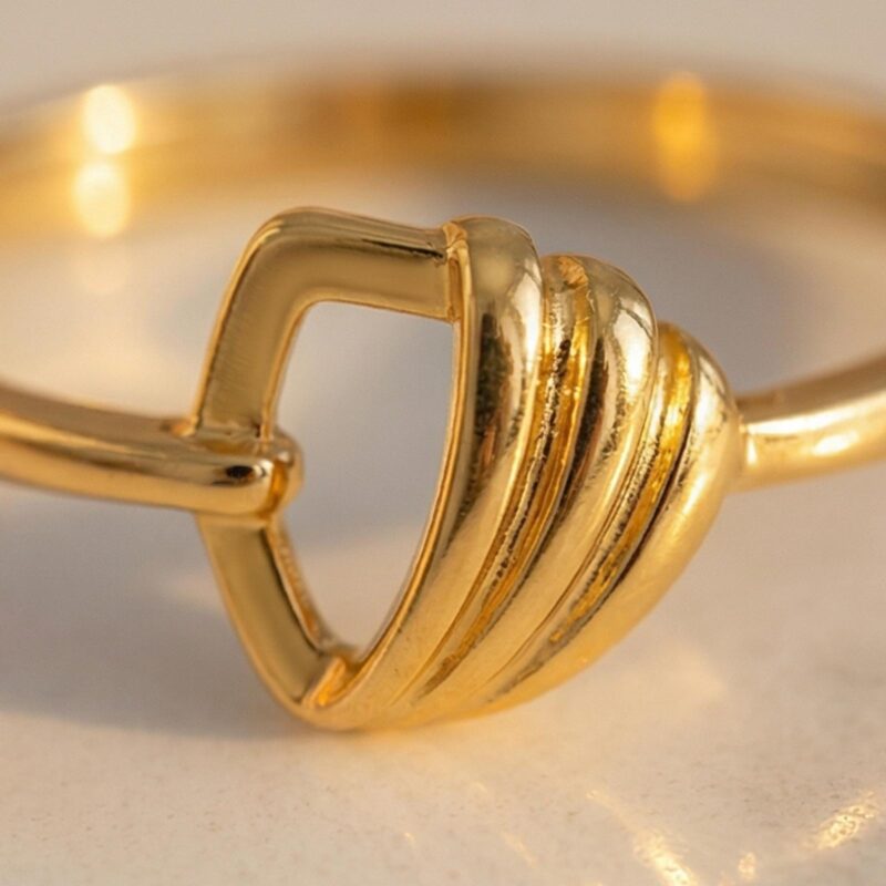 Alternative view of Pure Gold Pure Elegance 22KT Lightweight Gold Ring