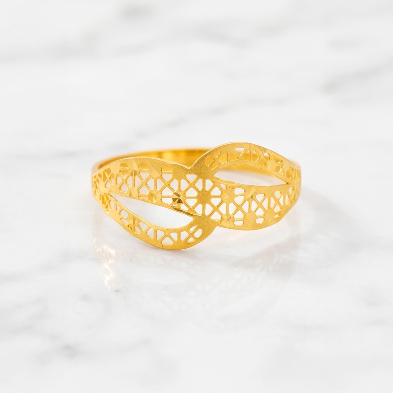 Lightweight 21K Gold Rings Crafted for Every Occasion Bafleh Jewellery - Image 4