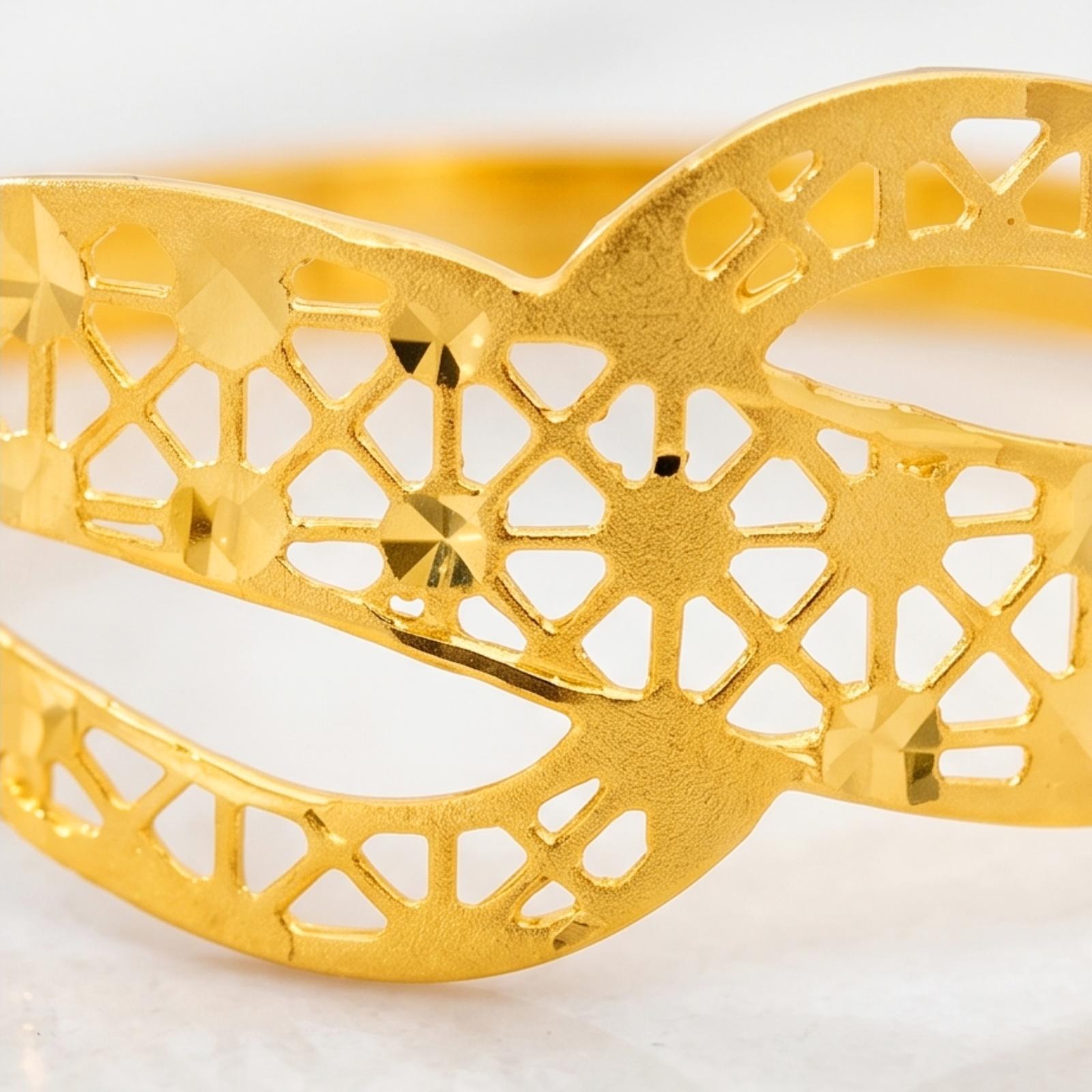 Lightweight 21K Gold Rings Crafted for Every Occasion Bafleh Jewellery - Image 2