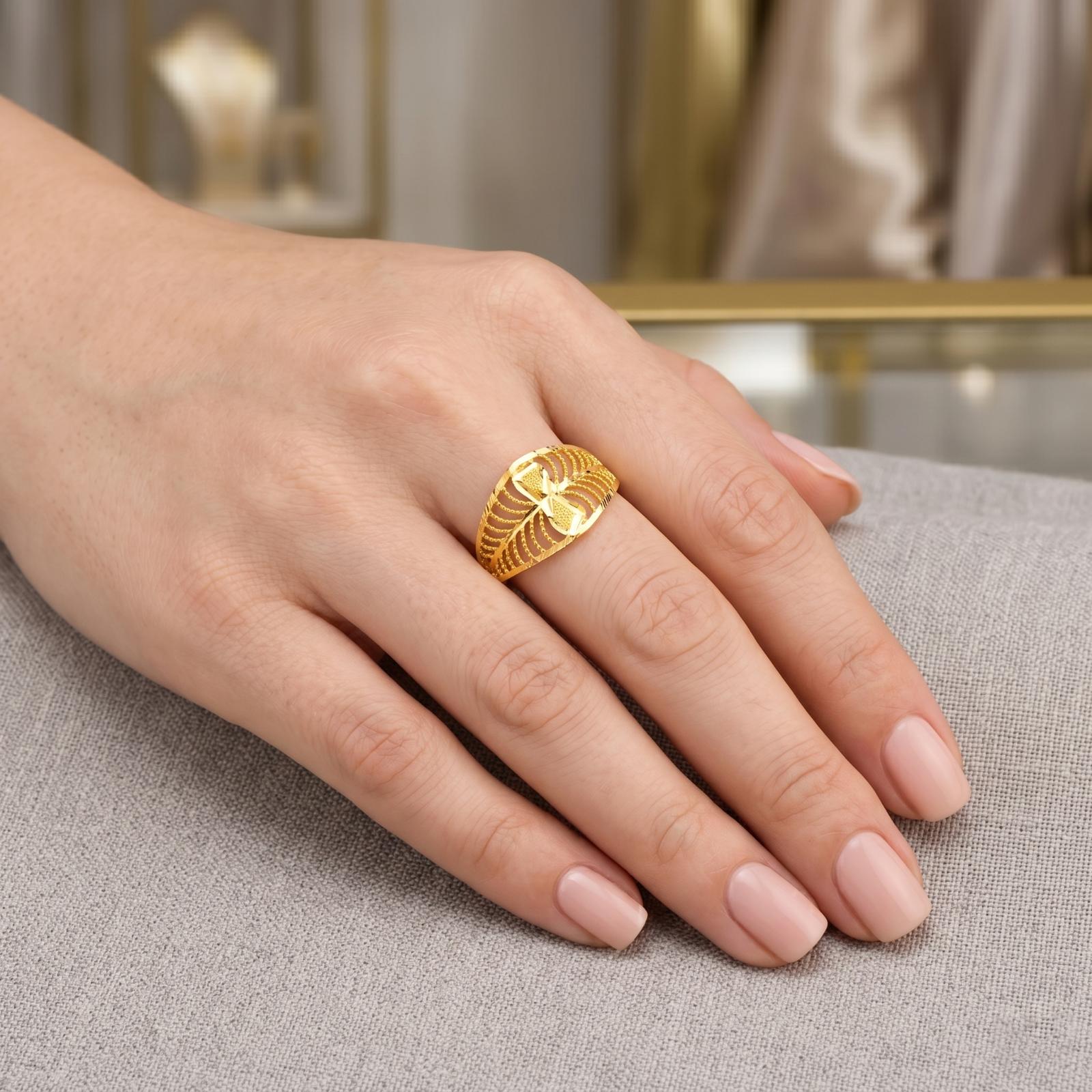 Premium 21K Gold Rings That Shine Bright by Bafleh Jewellery - Image 3