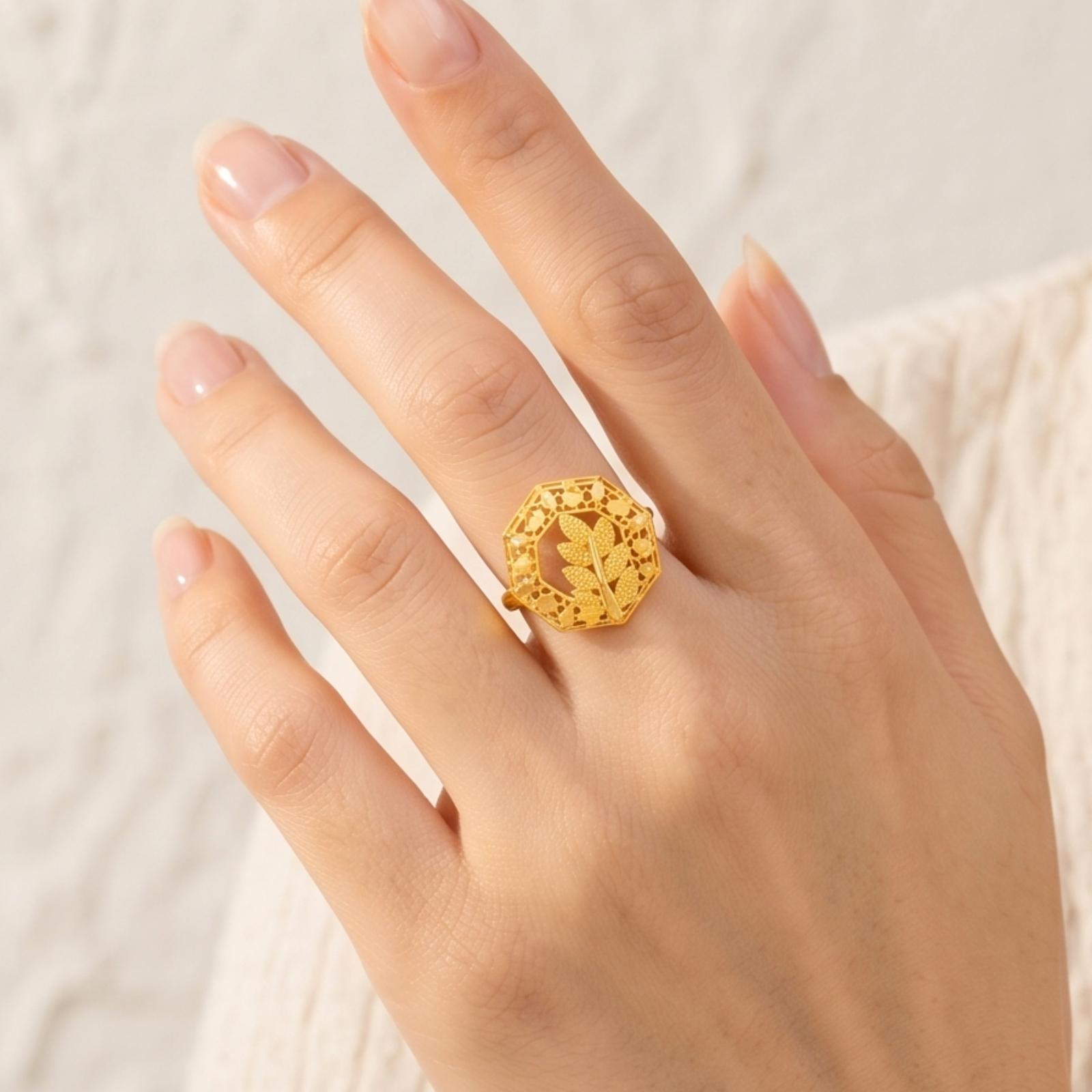 Discover Premium Crafted 21K Gold Ring Designs by Bafleh Jewellery - Image 3