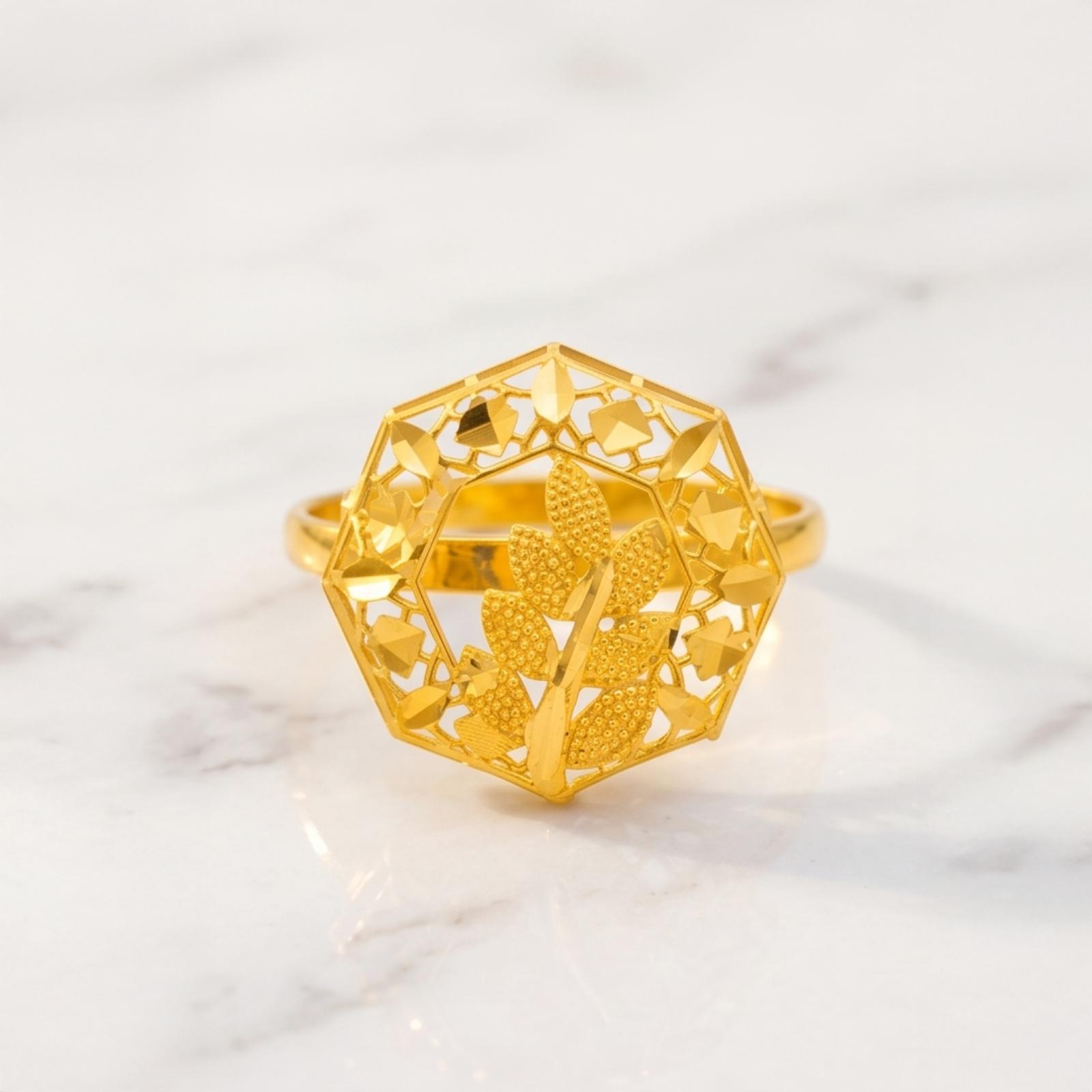Discover Premium Crafted 21K Gold Ring Designs by Bafleh Jewellery