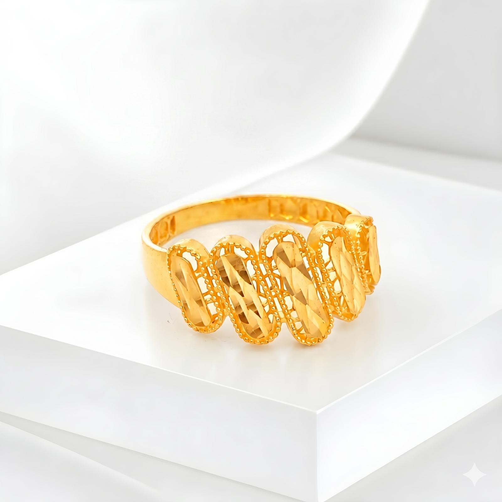 Premium Classic 21K Gold Ring Collection for All Occasions by Bafleh Jewellery - Image 4
