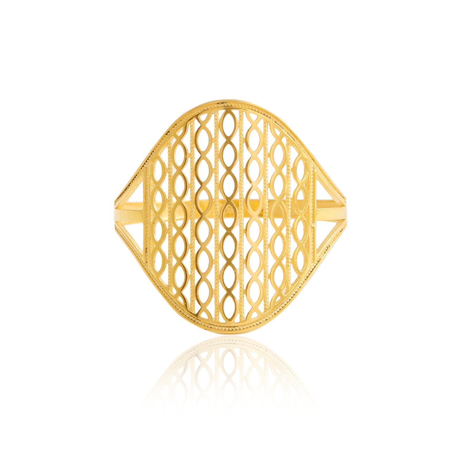 Contemporary 18K Light weight Gold Rings Crafted for Timeless Style - Image 2