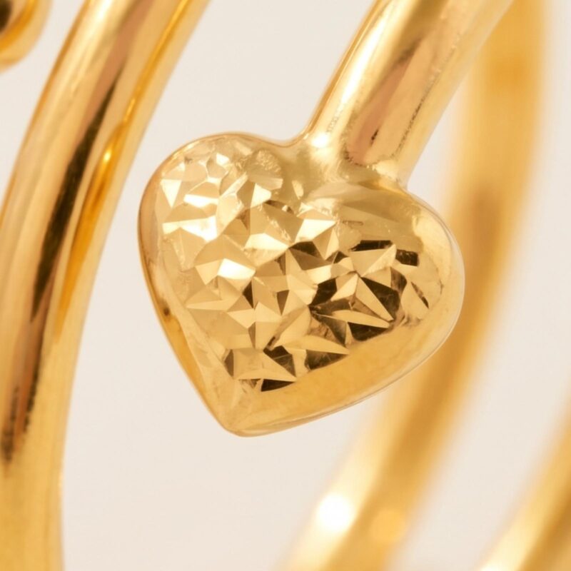 Alternative view of Elegant 18K Light weight Gold Rings  Style & Comfort Collection by Bafleh Jewellery