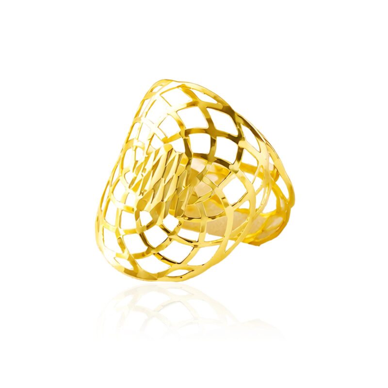Alternative view of Minimal Luxury for the Modern Lifestyle 18K Lightweight Gold  Rings at Bafleh Jewellery