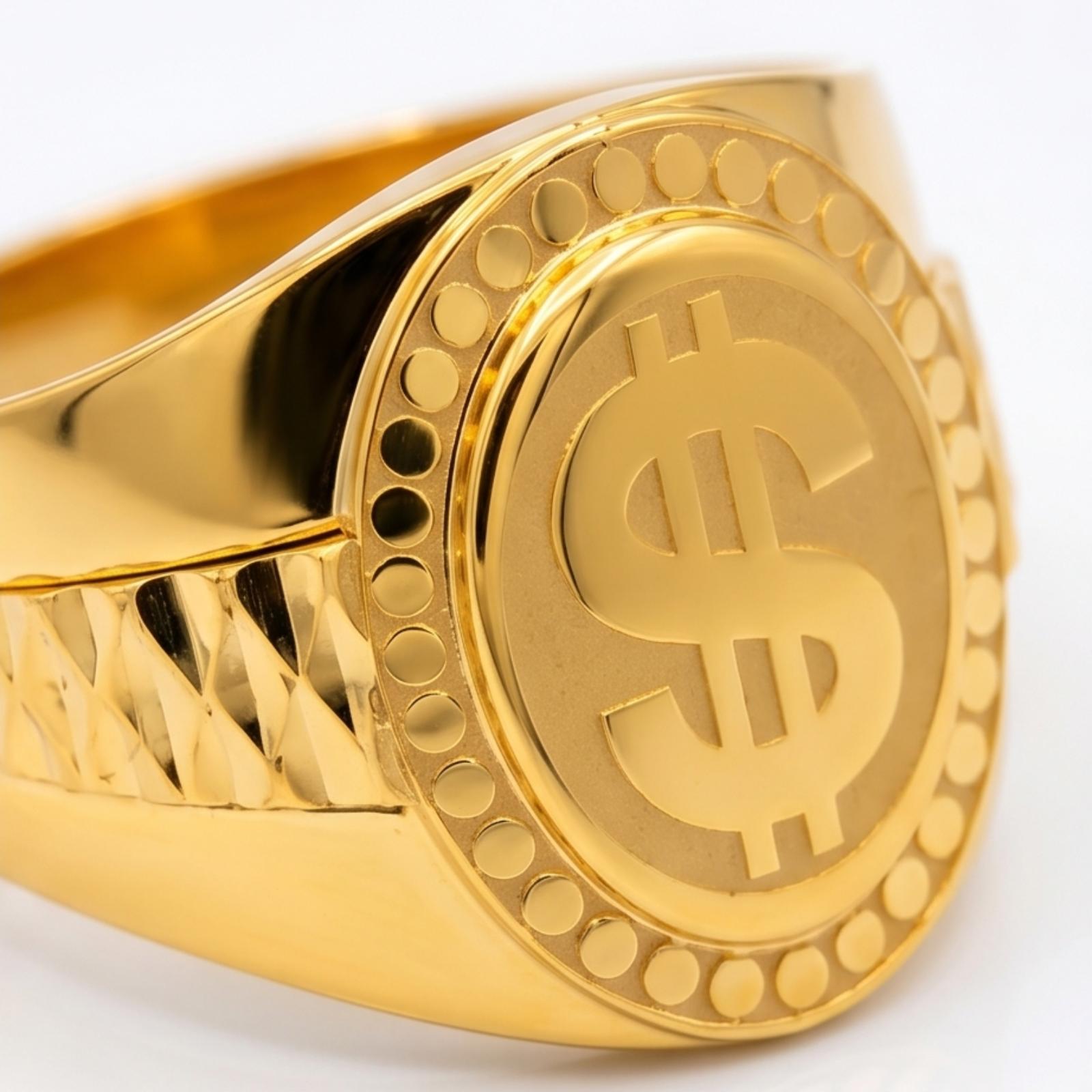 Elegant 21K Gold Ring for Men Exclusive Collection by Bafleh Jewellery - Image 2