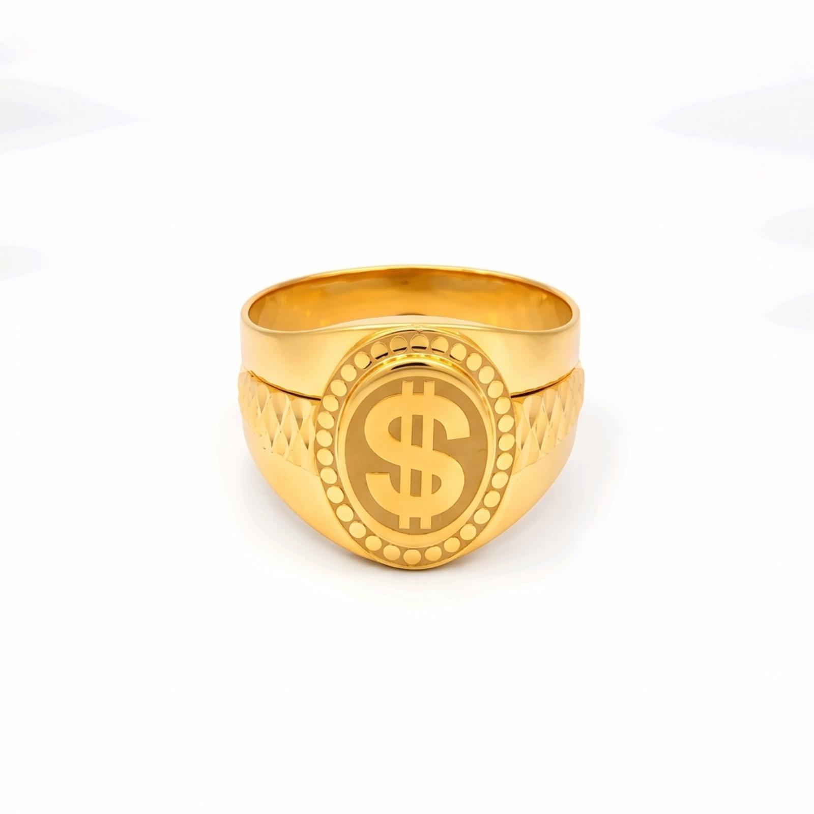 Elegant 21K Gold Ring for Men Exclusive Collection by Bafleh Jewellery - Image 5