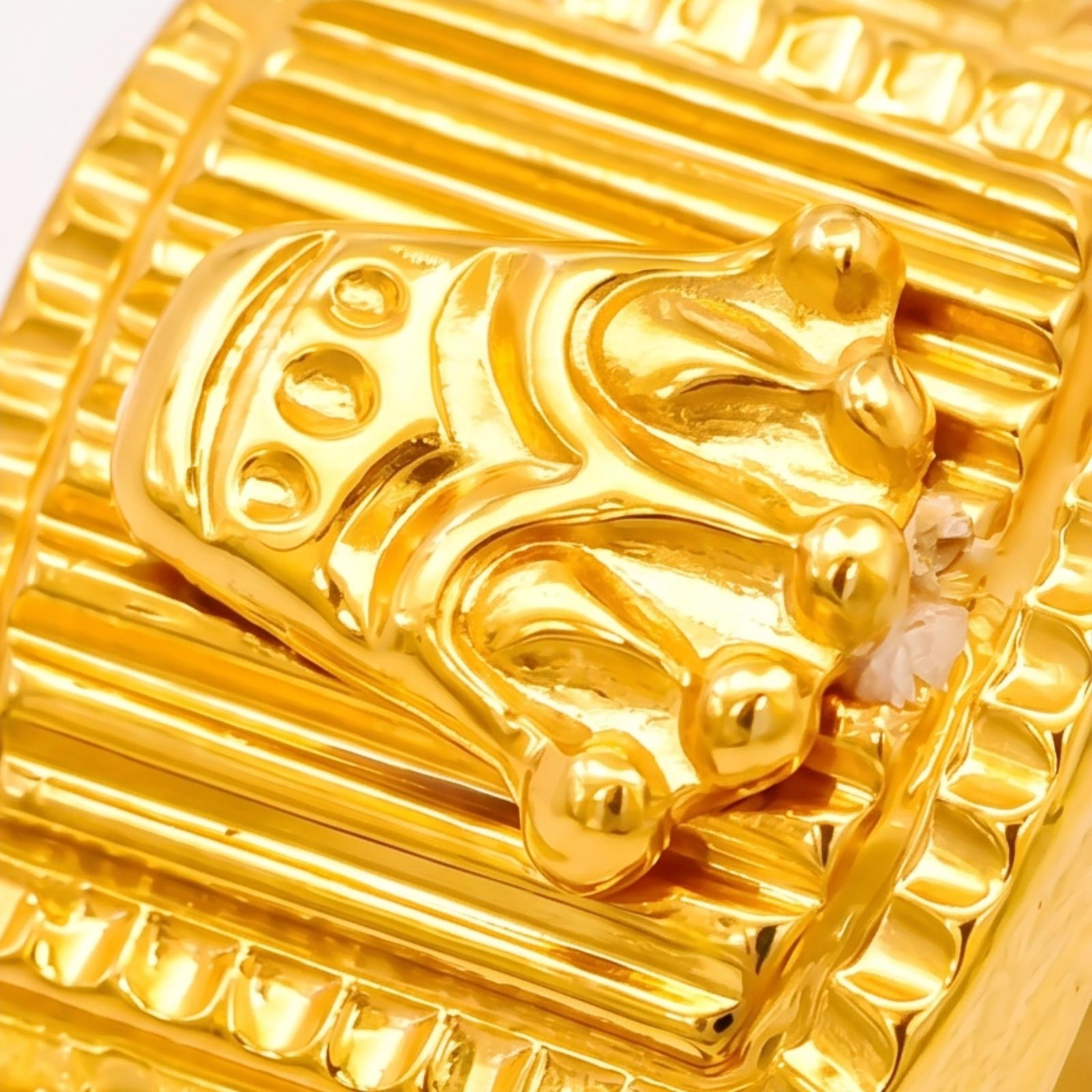 Classic 21K Gold Men Ring with Premium Craftsmanship - Image 2