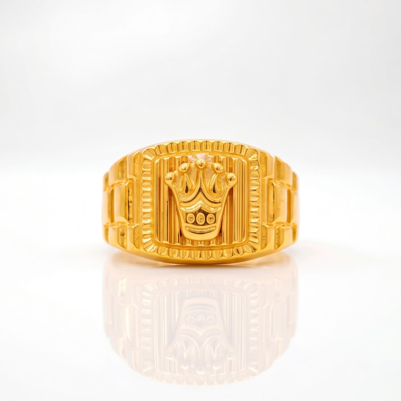 Classic 21K Gold Men Ring with Premium Craftsmanship - Image 4