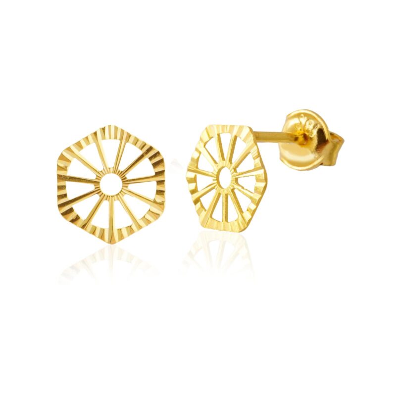 Alternative view of Radiant 18K Gold Pendant Set Crafted to Enhance Your Natural Beauty with Subtle Luxury