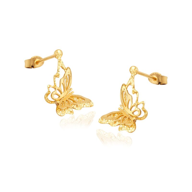 Alternative view of Luxurious 18K Gold Pendant Set from Bafleh Jewellery Showcasing Exceptional Craftsmanship and Radiant Shine