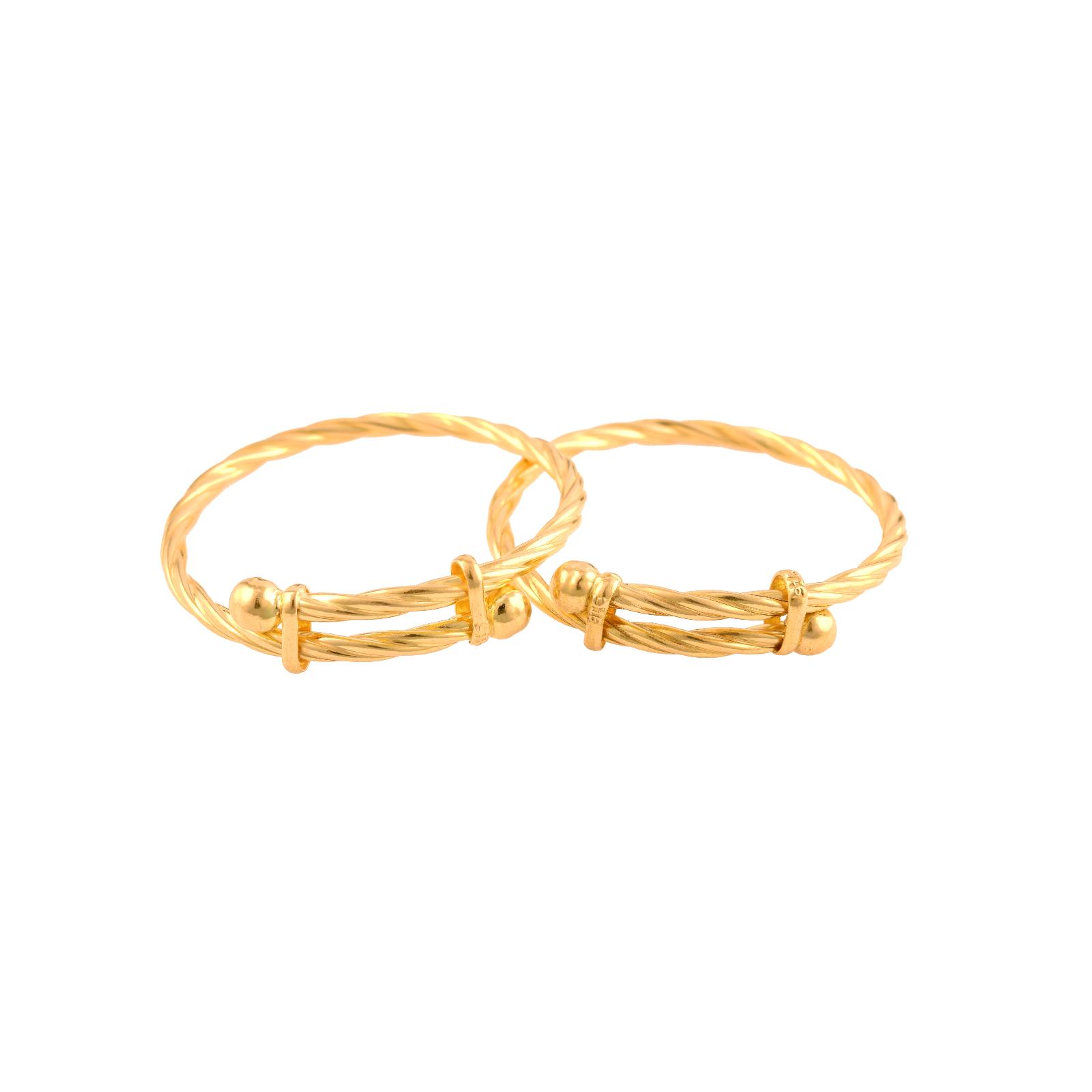 22kt Gold Kids Bangles for Your Little Prince or Princess - Image 2