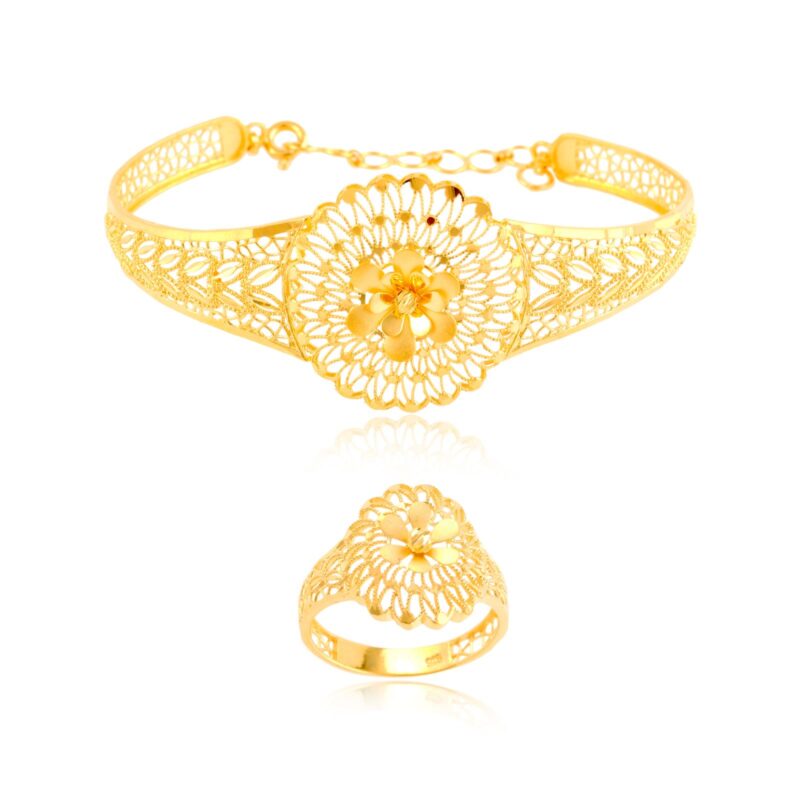 Discover the Magic of 22kt Gold Bangle Set