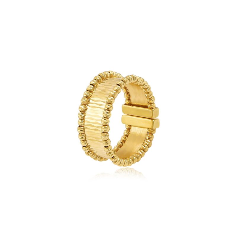 Elegant Simplicity 18KT Lightweight Yellow Gold Rings to Adore