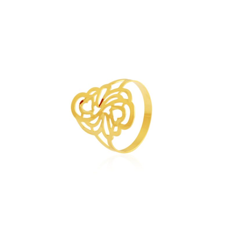 Effortless Elegance 18KT Lightweight Yellow Gold Ring for Any Look