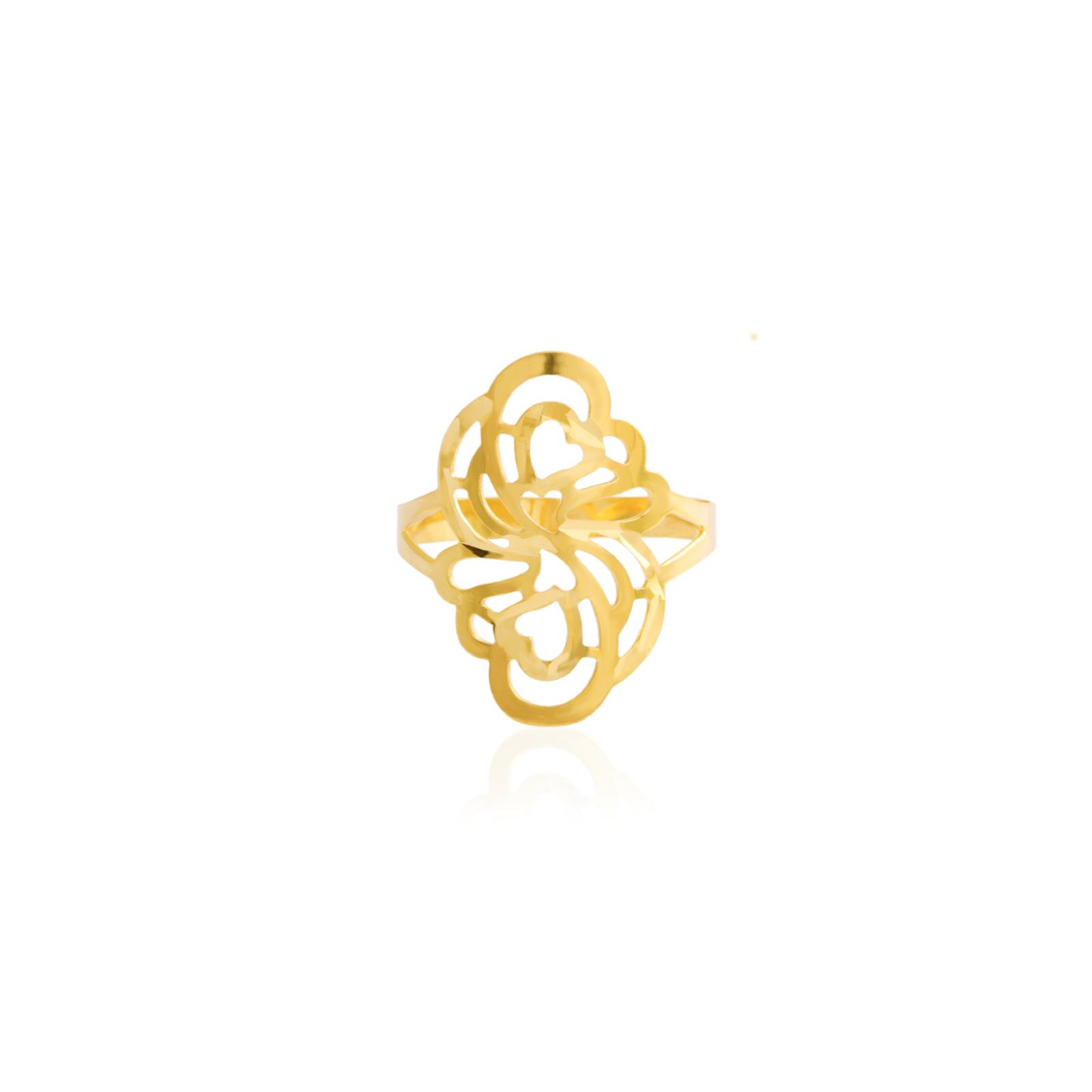 Effortless Elegance 18KT Lightweight Yellow Gold Ring for Any Look - Image 2