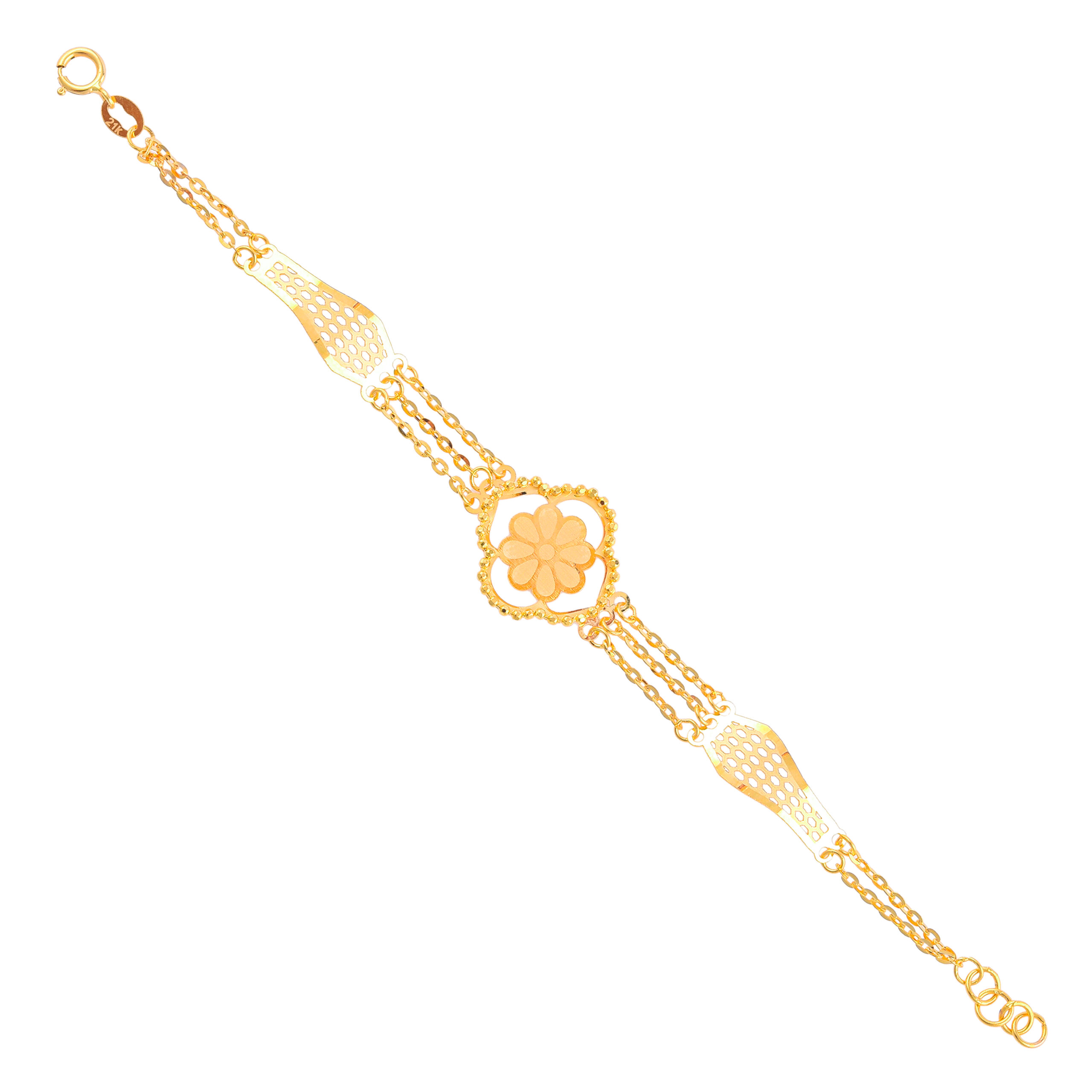 21K Gold Bracelets to Define Kids Elegance