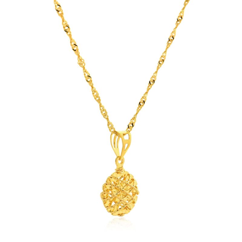 Alternative view of Explore the Brilliance of 21kt Gold Necklaces