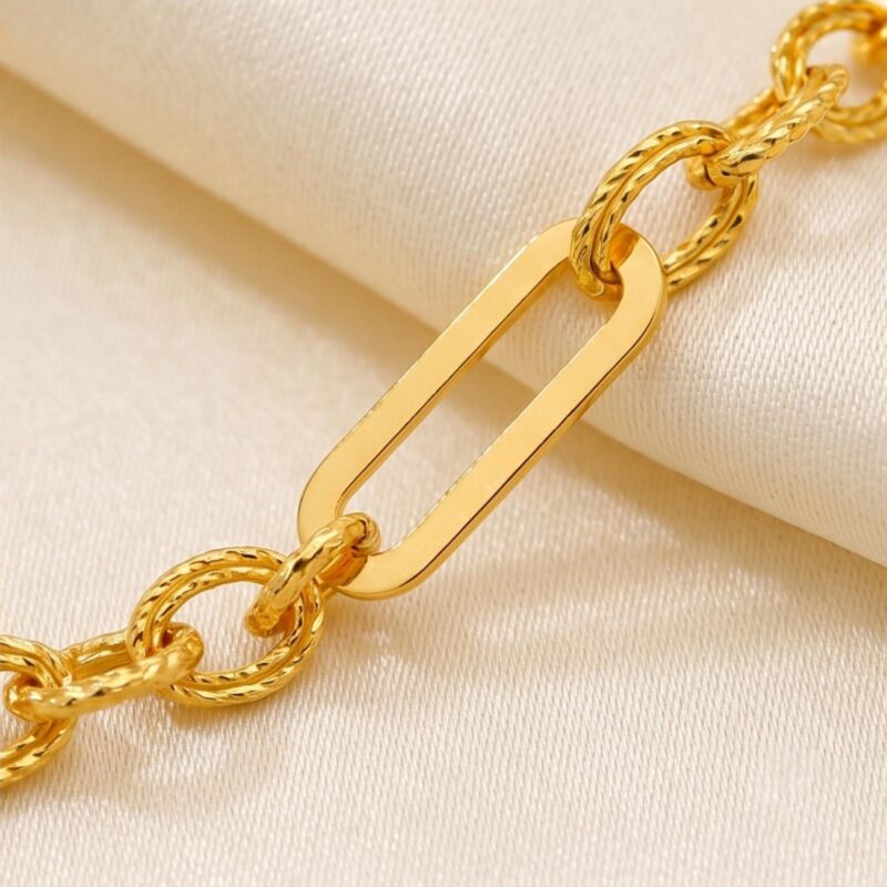 Alternative view of Luxury Redefined: Indulge in the Sheer Magnificence of Our 21K Gold Bracelet Creations