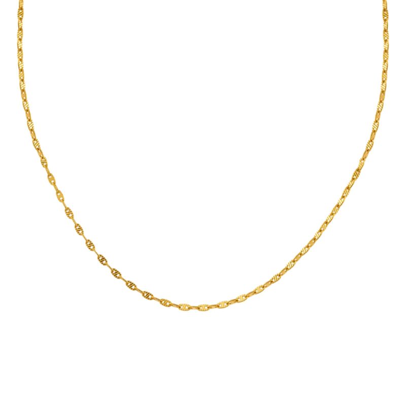 Elegant 22kt Gold Chain: Radiating Opulence and Grace in Every Link