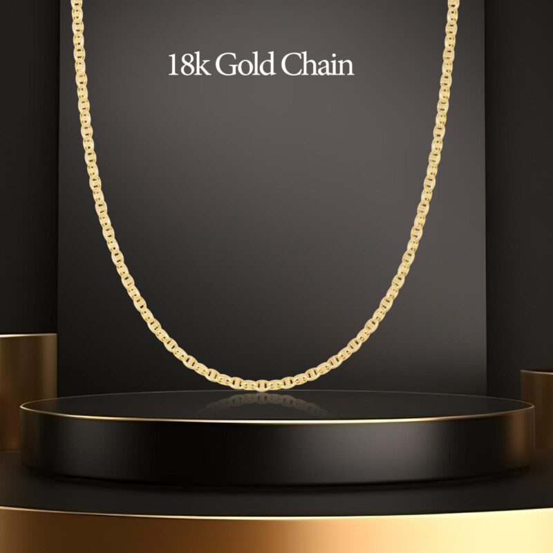 Alternative view of Lightweight 18K Gold Chain Effortless Shine, Everyday Style