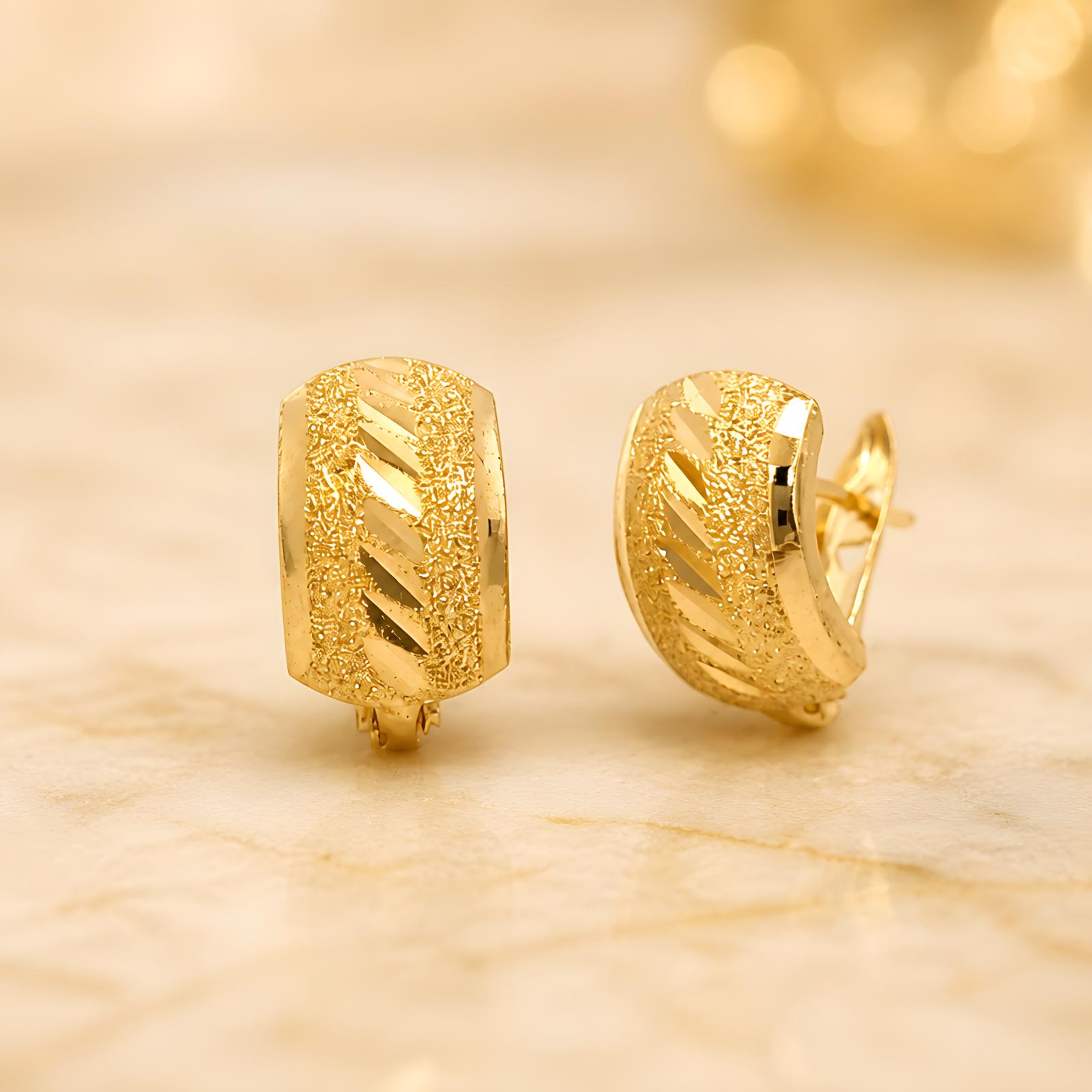 Celebrate with 21k Gold Earrings: A Gift to Cherish