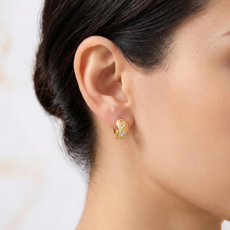Alternative view of Gorgeous 21k Gold Earrings for Special Moments