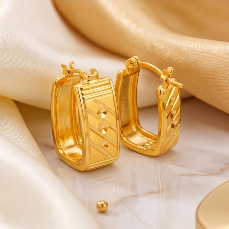 Stunning 22kt Gold Bali Earrings for a Glamorous Look