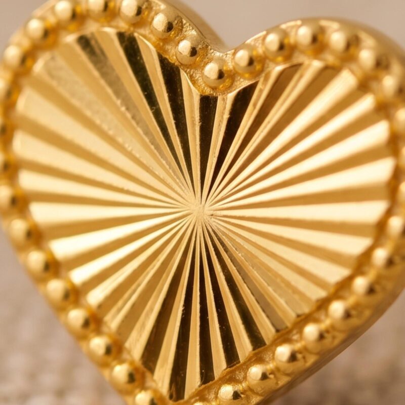 Alternative view of 22kt Gold Earrings That Stud with Style
