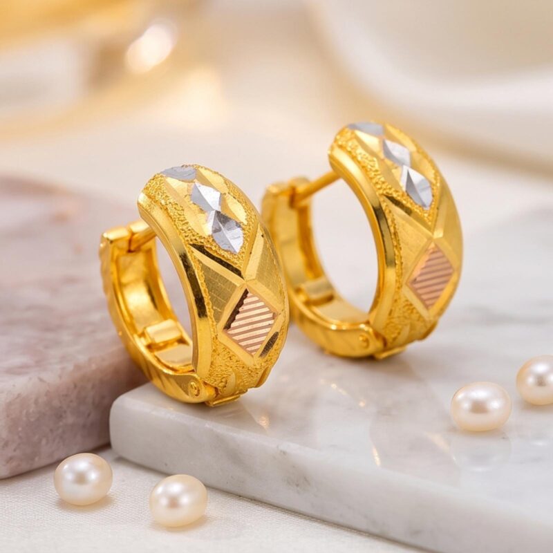 Exquisite Bali Earrings in 22kt Gold