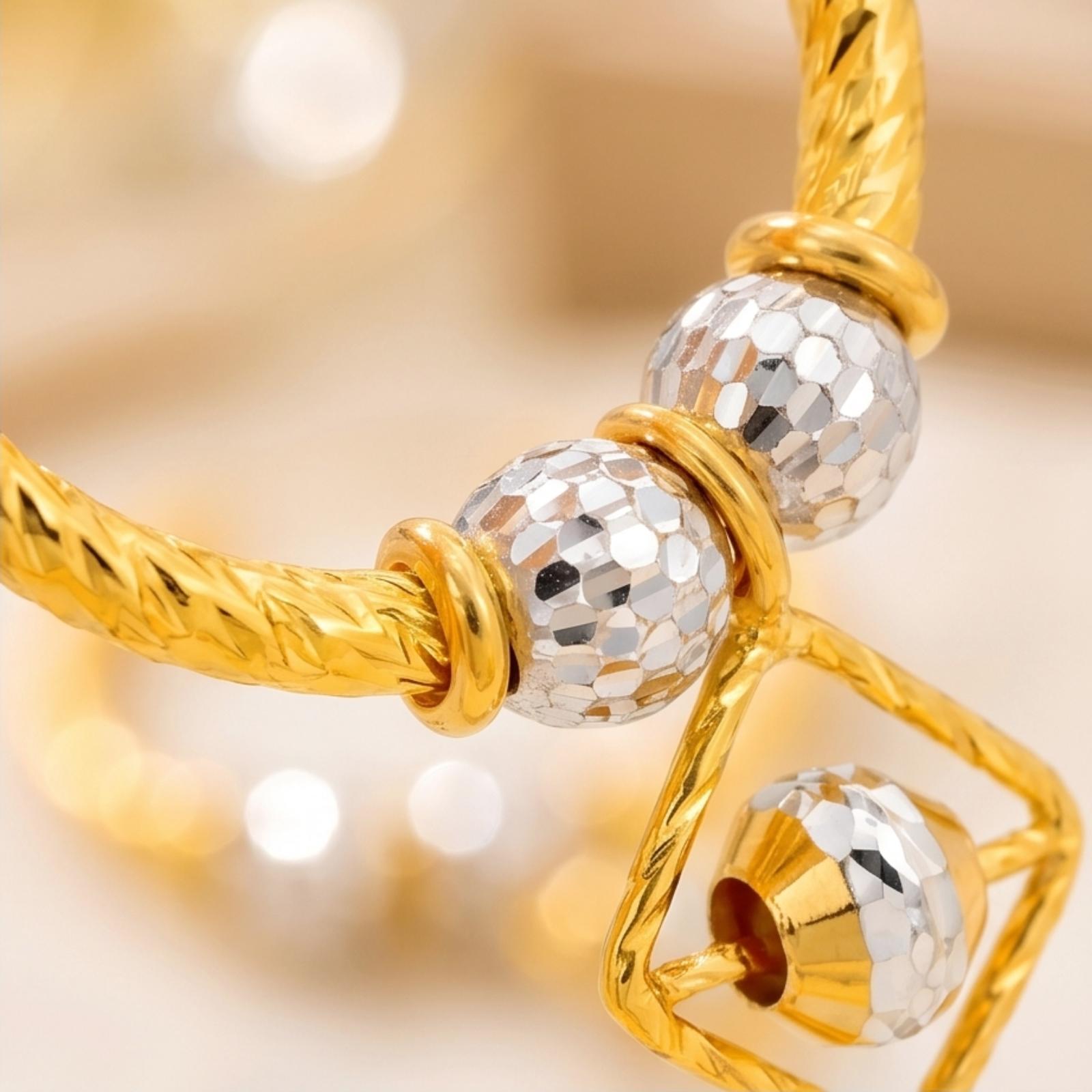 Make a Statement with 22kt Gold Hanging Earrings - Image 2