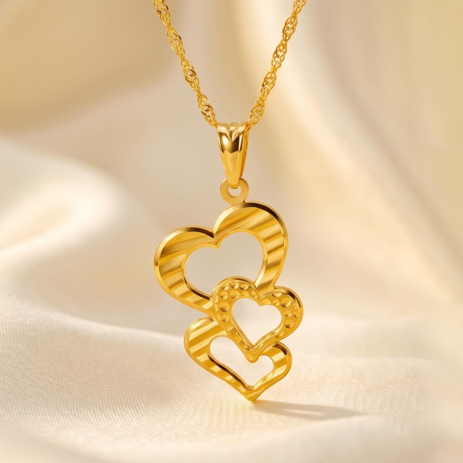 A Symbol of Love ? 21K Gold Necklace