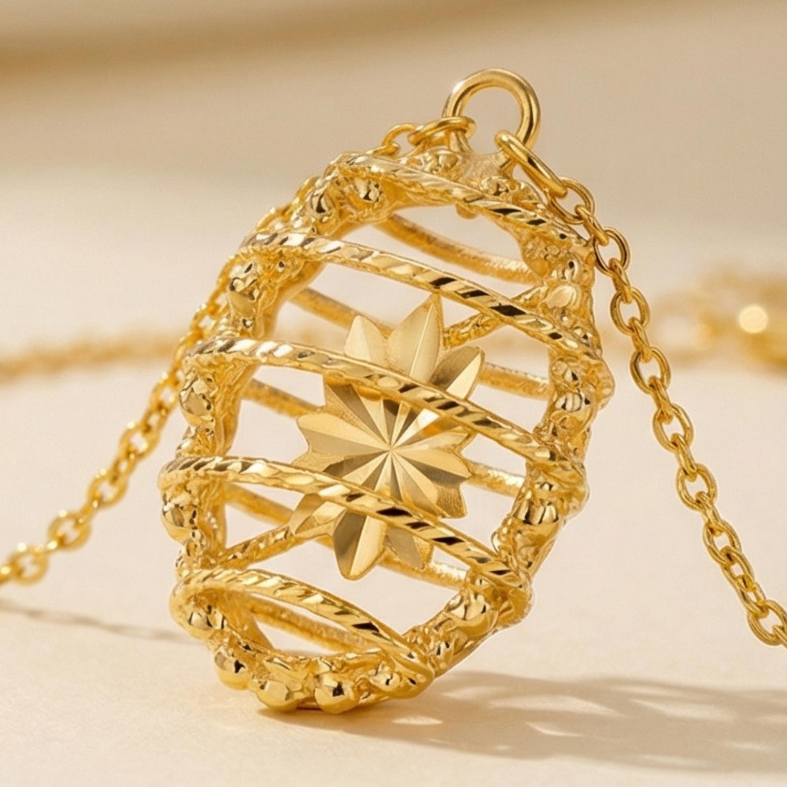 Nature-Inspired Grace Floral 22kt Yellow Gold Bracelet - Image 2