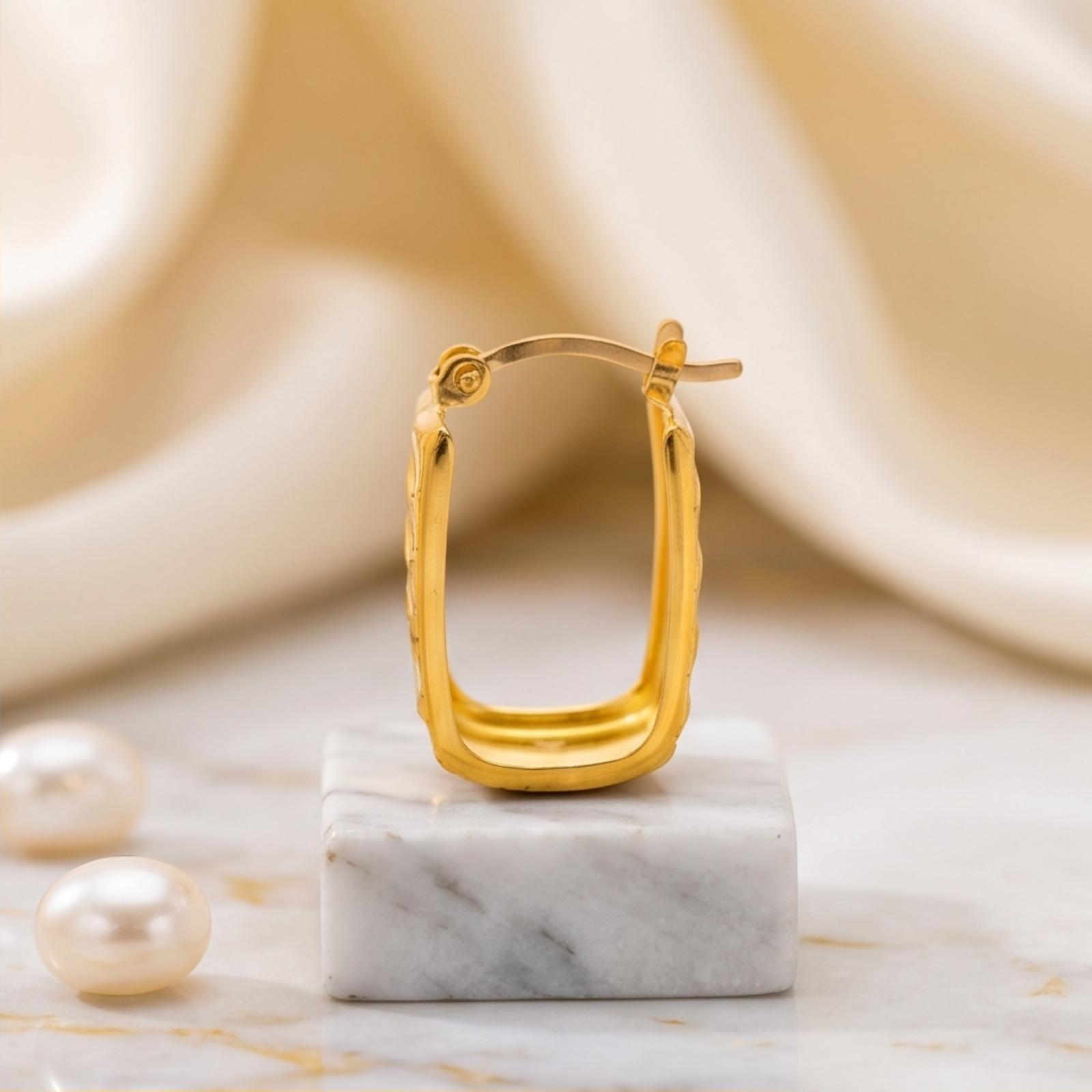 Refined Gold, Effortless Grace ? Your Daily Office Earrings in 21K - Image 4