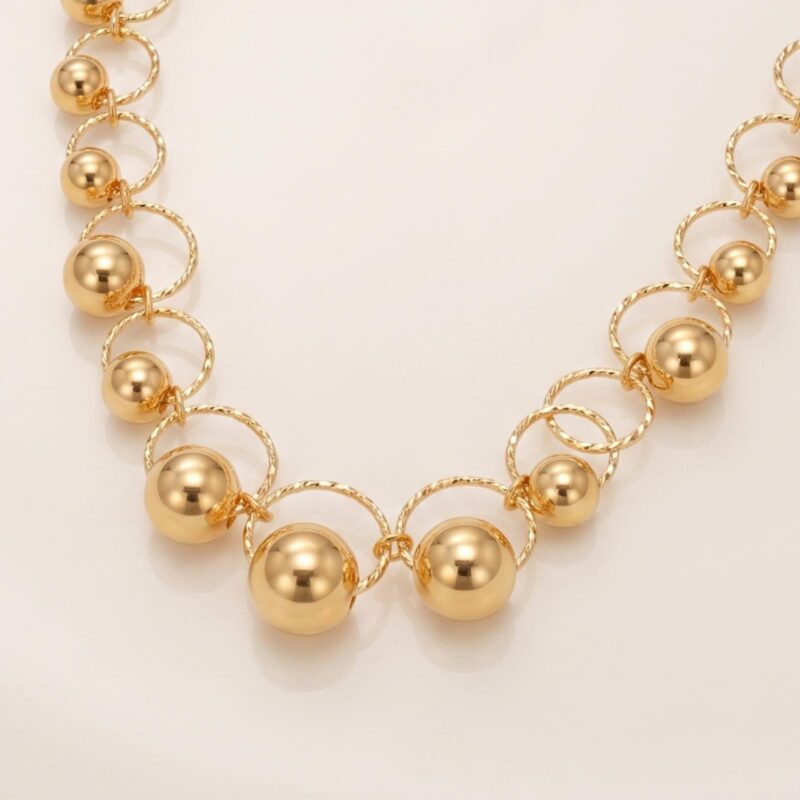 Alternative view of Elevate Your Daily Style with 21K Yellow Gold Lightweight Necklaces from Bafleh Jewellery