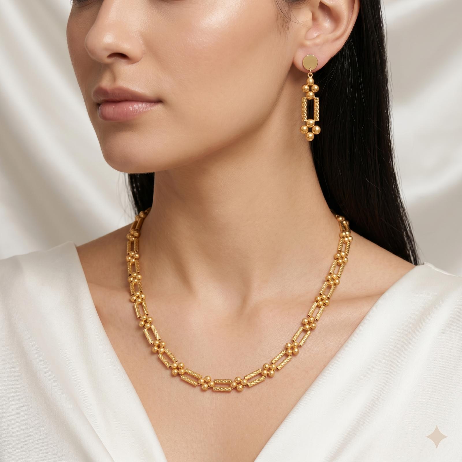 Shine Bright with Our Exclusive 21K Gold Necklace Sets - Image 2