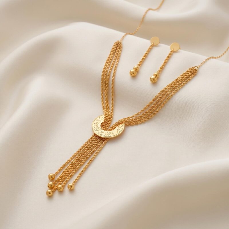 The Perfect Gift 21K Gold Necklace Sets from Bafleh Jewellery
