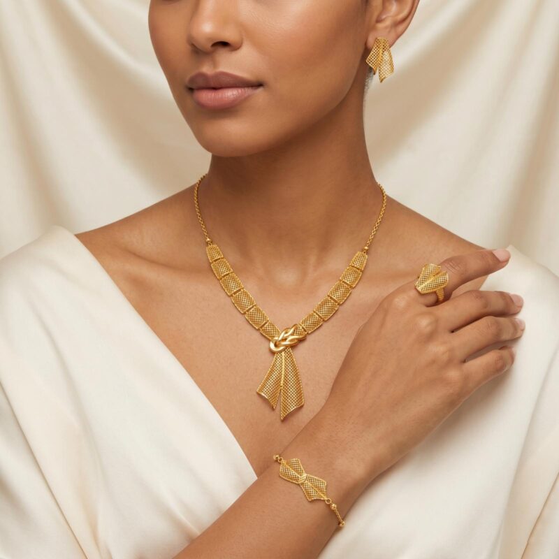 Alternative view of Limited-Time Ramadan Offer ? Shop 21Kt Gold Necklace Set