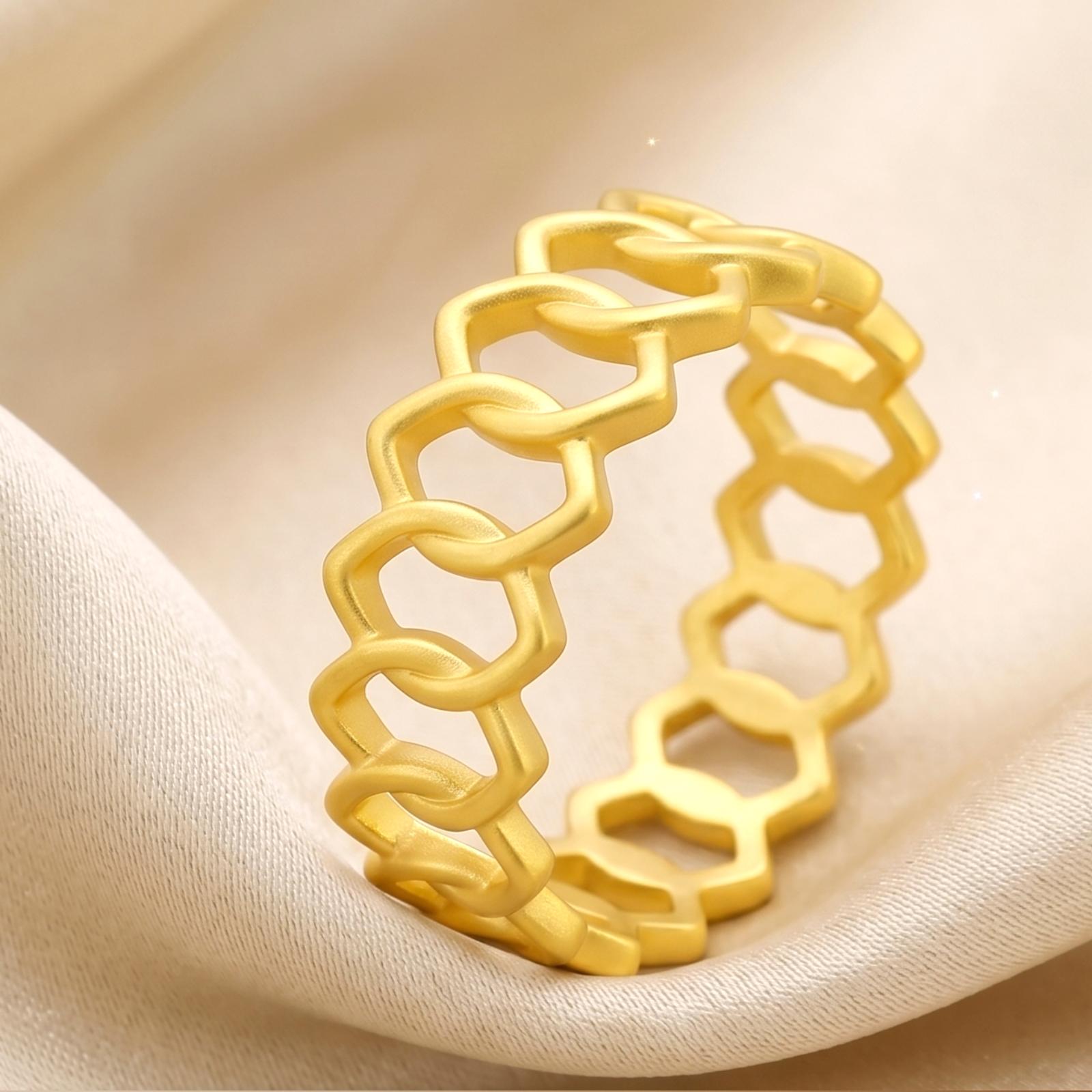 Premium 21K Gold Rings to Elevate Your Style Exclusively at Bafleh Jewellery - Image 4