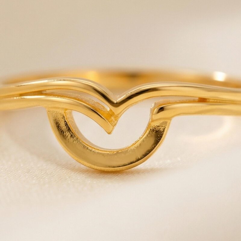 Alternative view of Lightweight Luxury  Endless Love 22K Gold Ring