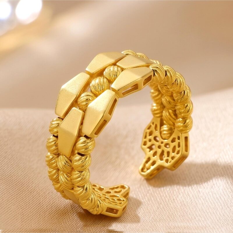 Designed for Eternity  Premium 21K Gold Rings by Bafleh Jewellery