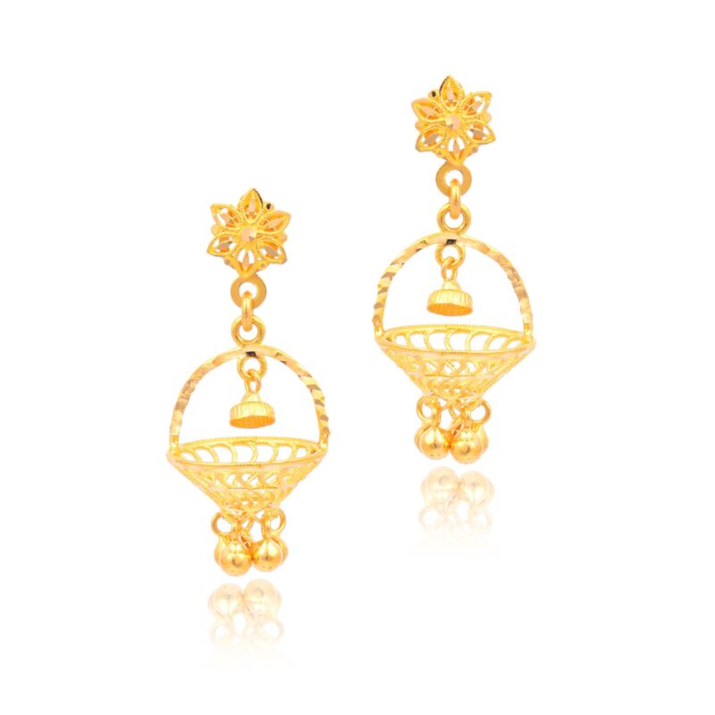 Cultural Influences on 22kt Gold Jhumki Earrings Around the World