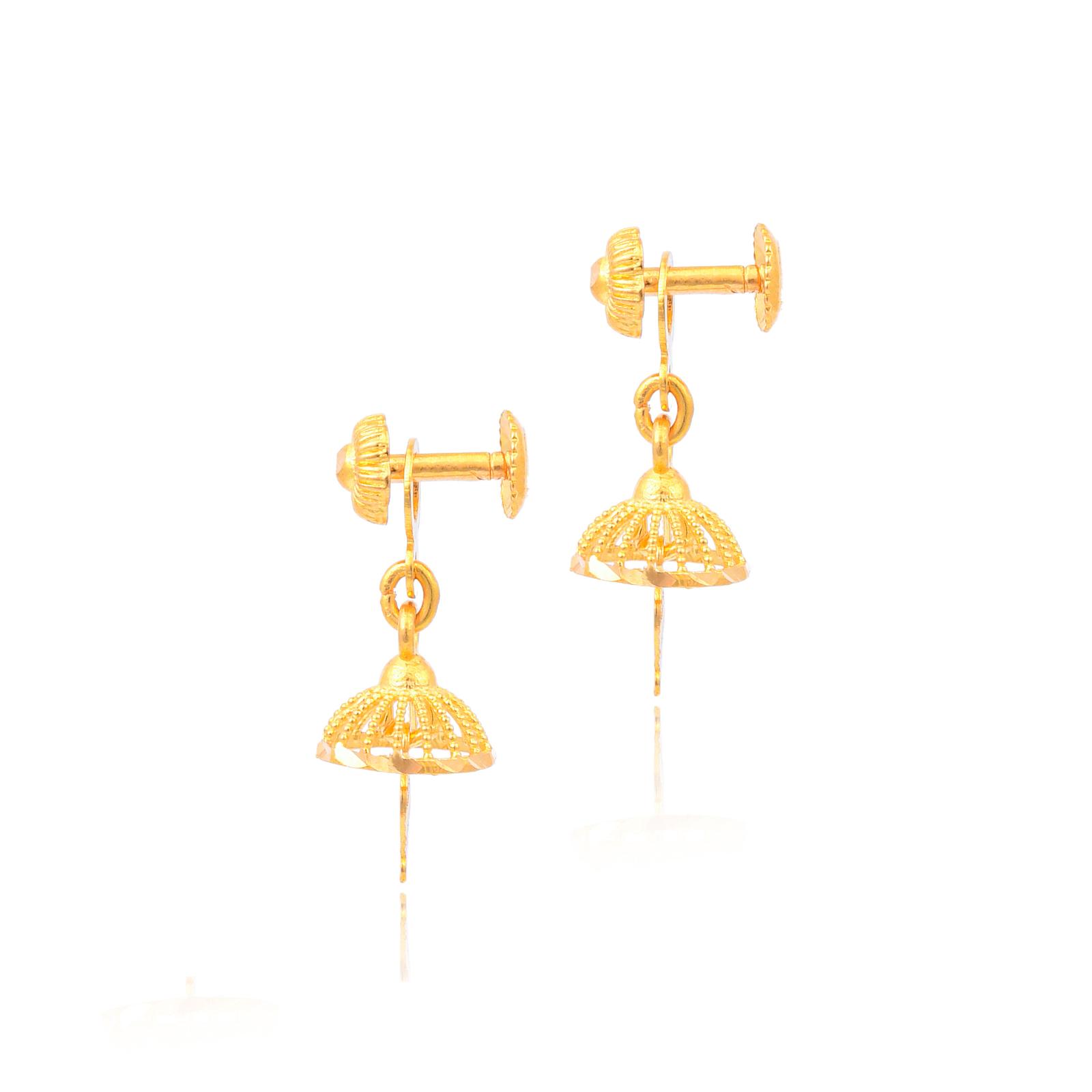 Famous Celebrities Sporting 22kt Gold Jhumki Earrings - Image 2