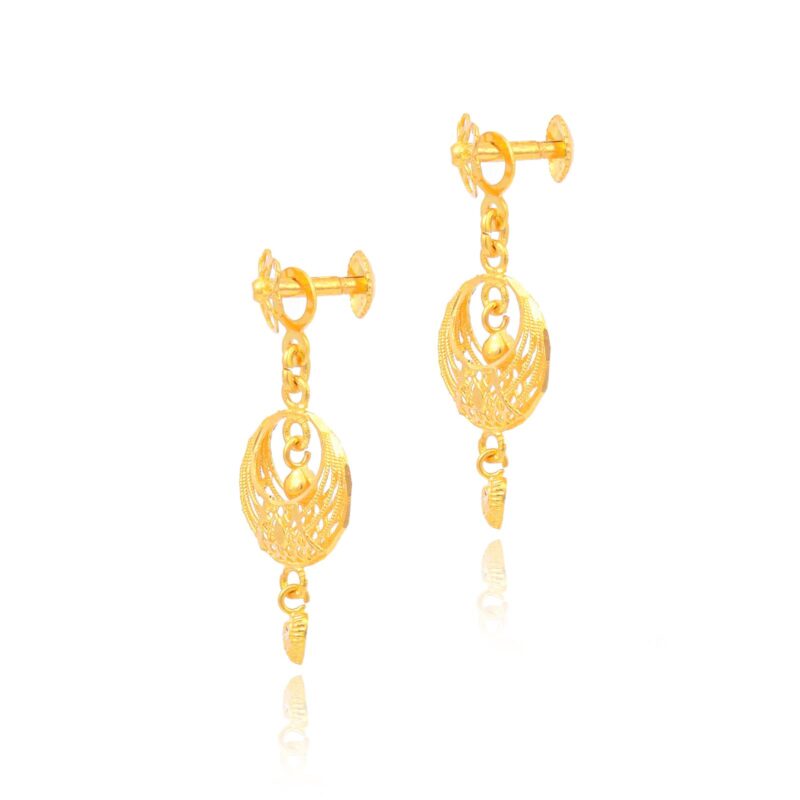 Alternative view of Celebrities and Influencers Flaunting 22kt Gold Earrings
