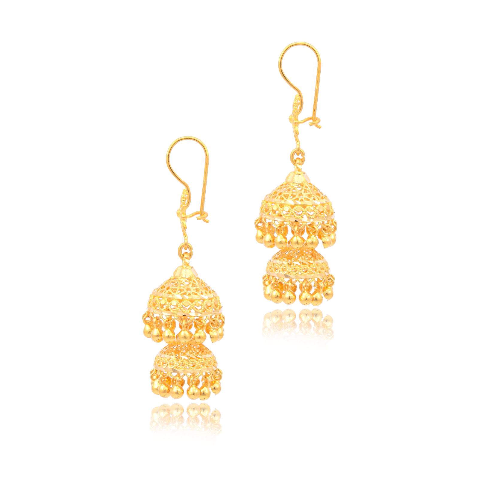 Introduction to 22kt Gold Jhumki Earrings - Image 2