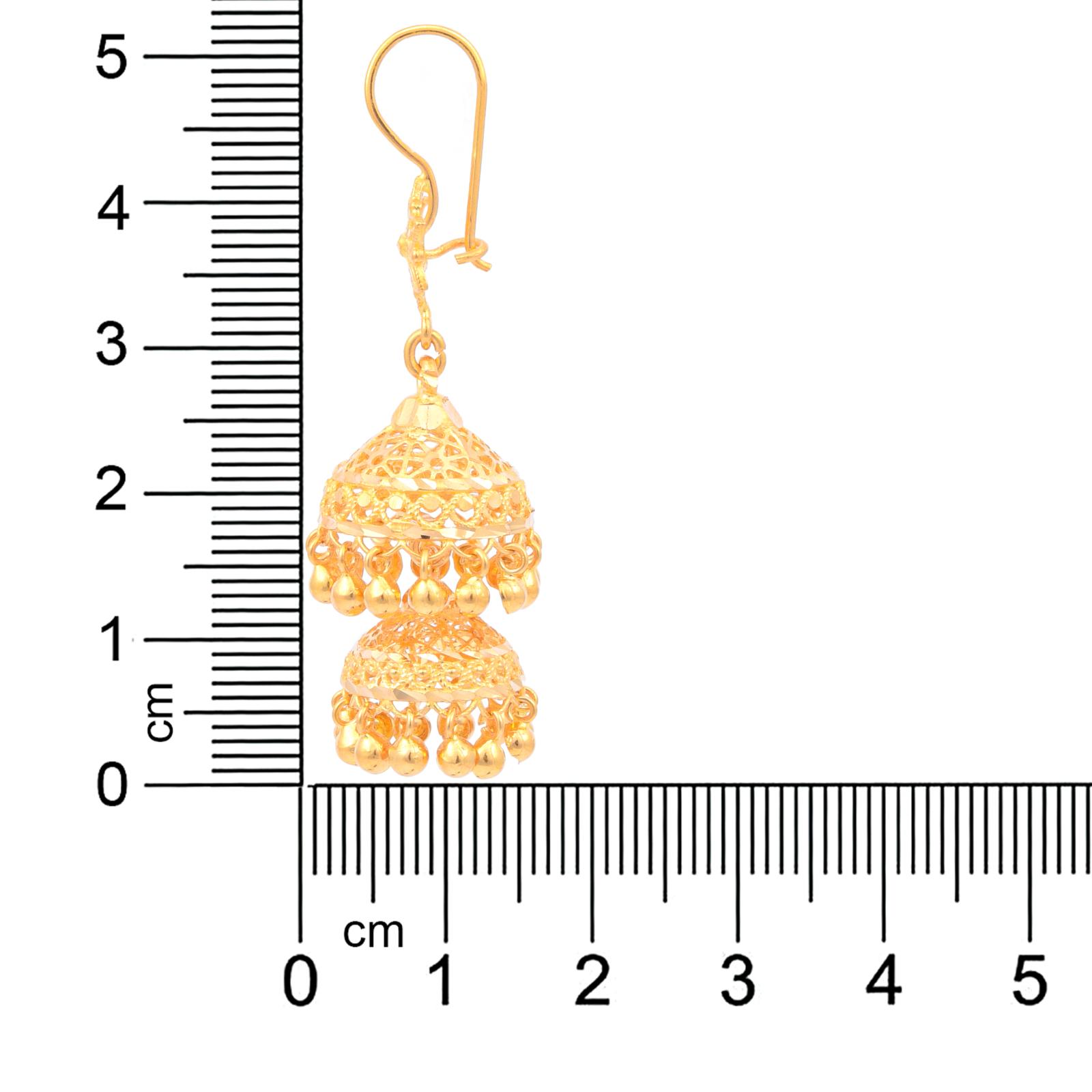 Introduction to 22kt Gold Jhumki Earrings - Image 3